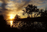 Закат в бухте Нагаева.