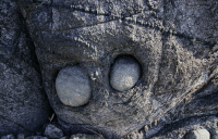 голова в скале