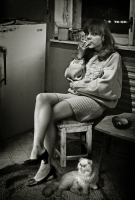 Поздним вечером на кухне