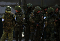 ...Деля весь мир на две неравных половины- все те кто против нас и те кто не причем...