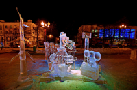 На гастролях...