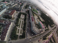 Полёт в центре