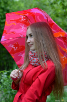 Девушка с зонтиком