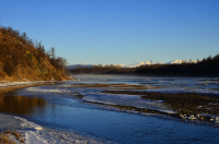 Одинокий рыбак.