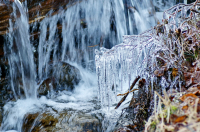 ледяная сказка на ручье