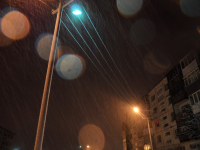 метель, но тепло