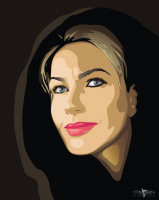 Лена в векторе (Магадан)