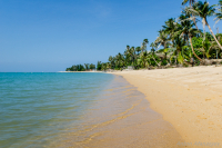 идя босиком по теплому морю