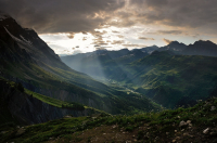 Альпы, территория горы Монблан