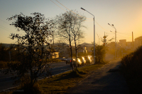 Уходящего солнца блики