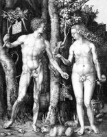 Дюрер_Адам и Ева (гравюра)